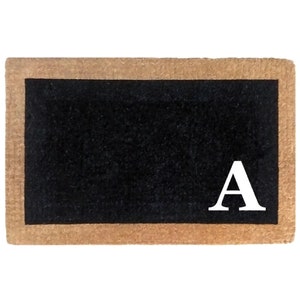 Monogram deurmat, zware kokosdeurmat, housewarming cadeau, gepersonaliseerde welkomstmat, nieuw huiscadeau, aangepaste welkomstmat, eerste deurmat