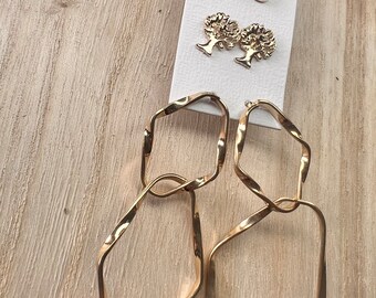 Oorbellen Studs Oorbellen Nieuw Trio