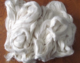 Bleached Flax linen Combed Top Cellulose fiber 100g
