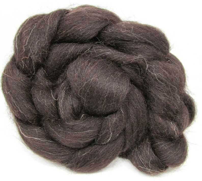 Black Welsh Wool Combed Top Roving British breed 100g Hand Etsy