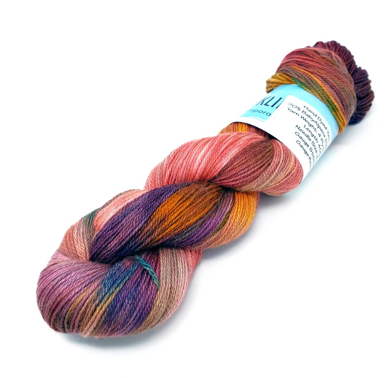 Hand Dyed Yarn Cherry Tree Hill Baby Alpaca Silk & Etsy