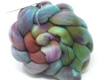 Merino Wool Combed Top Hand Dyed - 100gms 21m Spinning yarn felting fibre