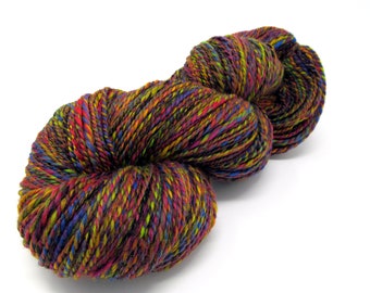 Fireworks Merino Wool & Silk Handspun Yarn - 156g 400yds DK