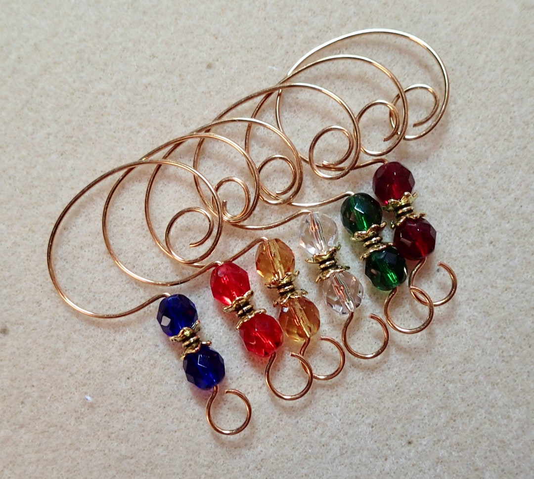 6 Ornament Hangers Hooks Enhancers for Your Christmas Ornaments on Gold Etsy