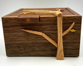 Tea Chest - Reclaimed Mahogany & Red Oak - MTC 3