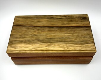 Watch Box, Eyeglass Case - Black Limba & Sapele - MLB 573