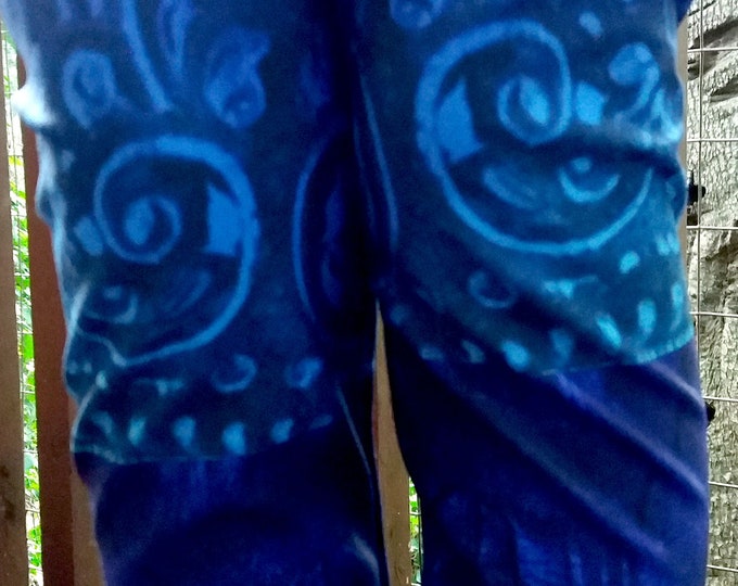 Deep Blue Dragon Scale Leggings, Fantasy Armor, Cosplay Costume