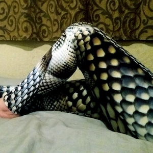Dinosaur Sovereign Mermaid Armor Leggings, Scale Armor, SnakeSkin, Snake Leggings, Animal Print, Dragon Scale, Dragon Pants,LARP, Yoga Pants