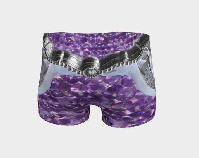 Amethyst, Mystical Dimension Door, Gemstone, Armor Shorts,Cosplay, LARP Armor,Medieval, Fantasy, Filigree, Bikini Armor,Workout Swim Shorts