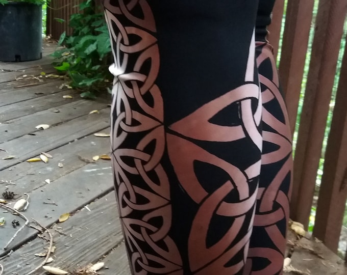 Copper Mermaid 4, Chainmail, Leggings, LARP Armor, Fantasy, Celtic Knot, Celtic,Cosplay, DnD,Metal, Costume, Pants, Original Art, Hand Drawn