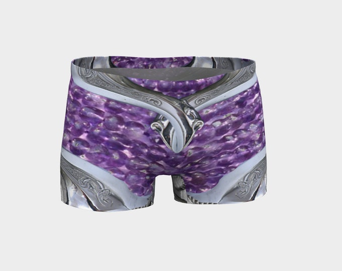 Amethyst, Mystical Dimension Door, Gemstone, Armor Shorts,Cosplay, LARP Armor,Medieval, Fantasy, Filigree, Bikini Armor,Workout Swim Shorts