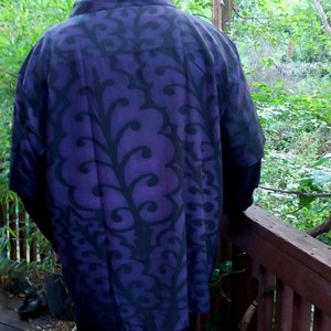 Medieval Leaves, Button-up Shirt, Royal Purple, Small to 5X Large, Purple,Mens Shirt, For Him,Button Shirt,Quick Dry,Original Art,Hand Drawn