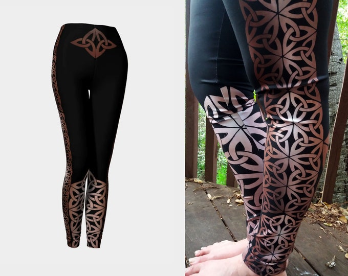 Copper Mermaid 4, Chainmail, Leggings, LARP Armor, Fantasy, Celtic Knot, Celtic,Cosplay, DnD,Metal, Costume, Pants, Original Art, Hand Drawn