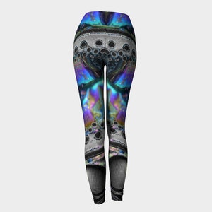 Rainbow Feather Leggings, Feather Print, Feathers, Animal Print, Bird, Rave, Festival, Psychedelic, Trippy, Dance, Yoga, Wild Print Leggings image 8