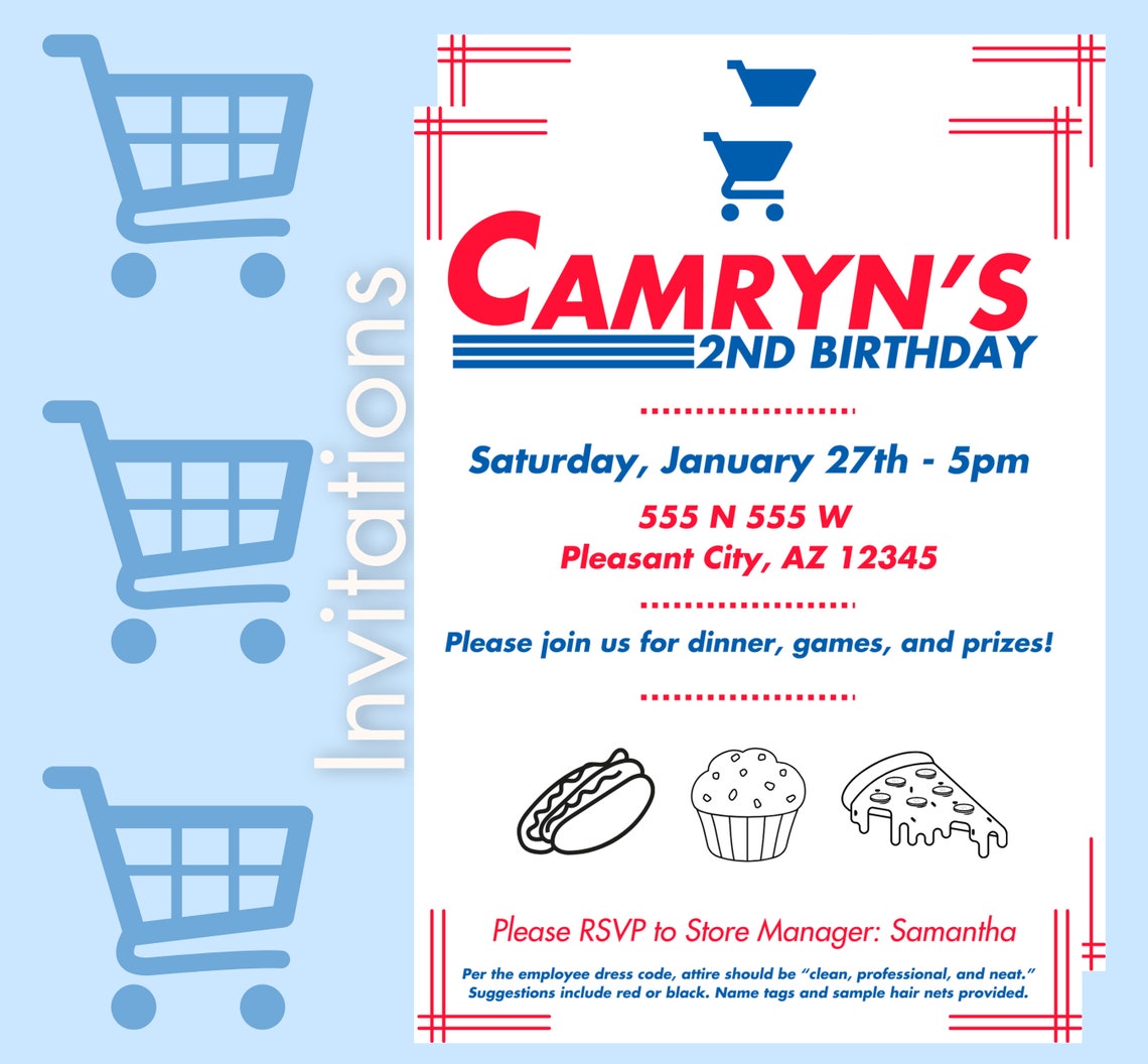 Costco Party Bundle Templates Editable Costco Birthday Party Invitation ...