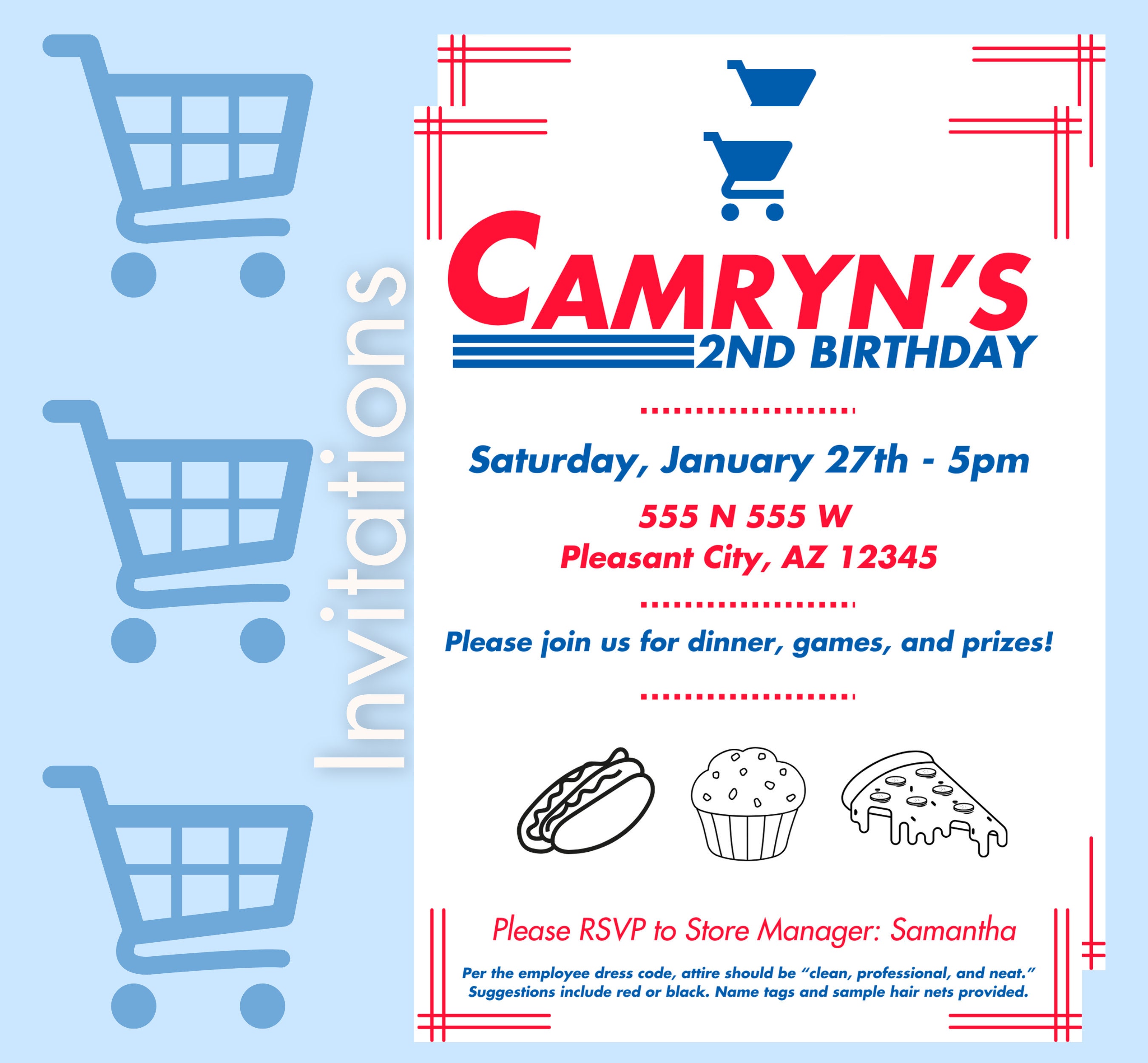 Costco Party Bundle Templates Editable Costco Birthday Party Invitation ...