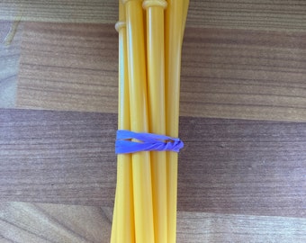 Mustard yellow straw, reusable plastic straw, eco friendly straw