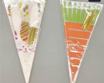 Bolsa de dulces de Pascua, cono de dulces, paquete de 10