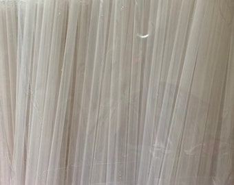 Cannuccia trasparente satinata, cannuccia di plastica riutilizzabile, cannuccia ecologica