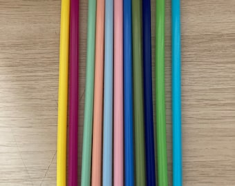 Confezione mista di cannucce (confezione da 10), cannuccia di plastica riutilizzabile, cannuccia ecologica