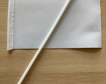 Bandera de sublimación en blanco, bandera de mano, bandera promocional