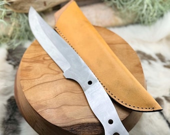 Cuchillo de caza Skinner de punta curva de acero inoxidable 420HC – Kit de hoja de caza de espiga completa