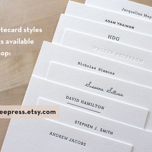 Personalized Letterpress Stationery Custom Emboss Notecards Couple Stationary Gift for Wedding Party Anniversary Personal Note Cards Custom image 10