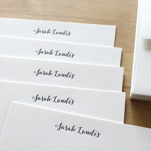 Elegant Letterpress Stationery Script Personal Notecards Letterpress Stationary Set Personalized Wedding Gift for Bridesmaid Cards Cute
