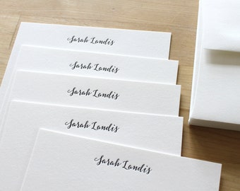 Elegant Letterpress Stationery Script Personal Notecards Letterpress Stationary Set Personalized Wedding Gift for Bridesmaid Cards Cute
