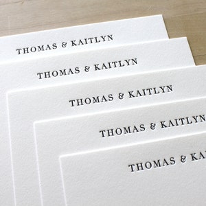 Wedding Stationery - Letterpress Wedding Thank You Cards - Wedding Registry