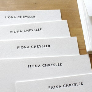 Letterpress Custom Stationery - Various Font Options - Personalized Notecards