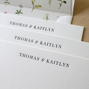 Wedding Stationery - Letterpress Wedding Thank You Cards - Wedding Registry