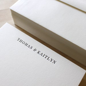 Wedding Stationery - Letterpress Wedding Thank You Cards - Wedding Registry