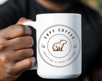 Capybara Coffee Shop Mug: Cozy Ceramic Mug, Capy Dreams