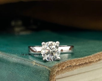 Diamond Ring | Round Brilliant Solitaire Engagement Ring | Lab Grown Round Cut Diamond | Timeless Classic Jewel