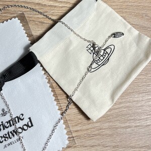 Pendentif Vivienne Westwood argenté mode pour femmes Collier pour femmes collier image 2