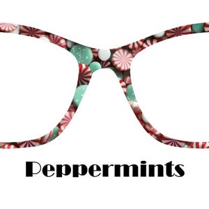 Peppermints Metal Magnetic Eyewear Toppers