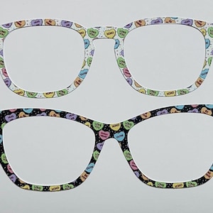 Candy Hearts Metal Magnetic Eyewear Toppers