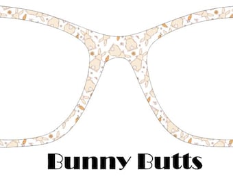 Bunny Butts Metal Magnetic Eyewear Toppers