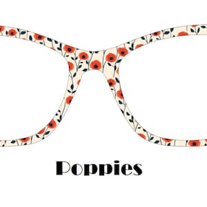 Poppies Metal Magnetic Eyewear Toppers