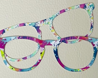 Paint splatter Metal Magnetic Eyewear Toppers