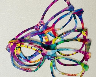 Tie Dye Metal Magnetic Eyewear Toppers