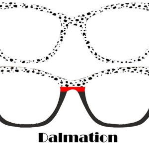 Dalmation metalen magnetische briltoppers