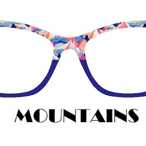 Mountains Metal Magnetic Eyewear Toppers
