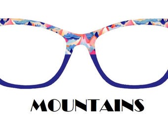 Mountains Metal Magnetic Eyewear Toppers