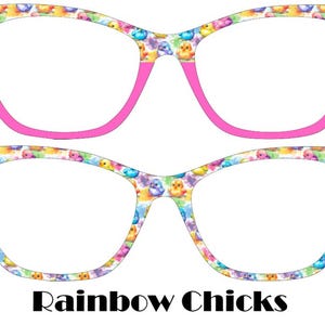 Rainbow Chicks metalen magnetische briltoppers