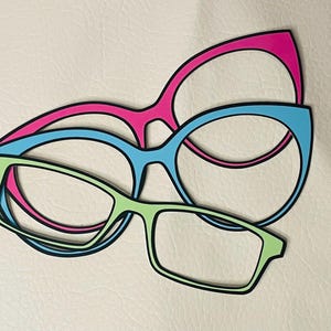 Pop Art Black Outline  Magnetic Eyewear Toppers