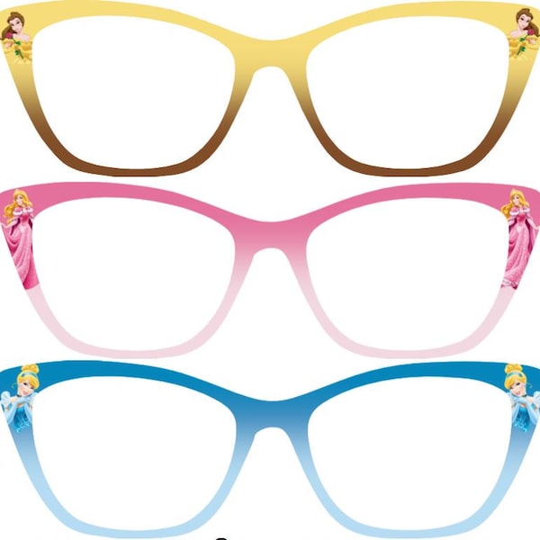 Princess Metal Magnetic Eyewear Toppers