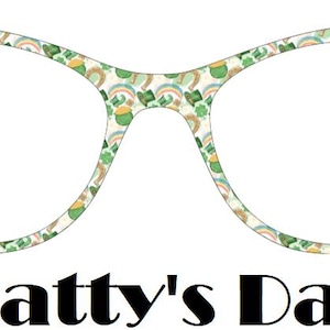 Patty&#39;s Day Metal Magnetic Eyewear Toppers