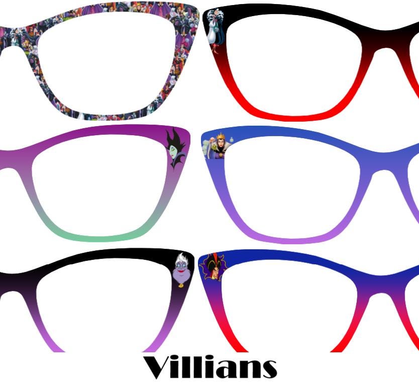 Villians Metal Magnetic Eyewear Toppers